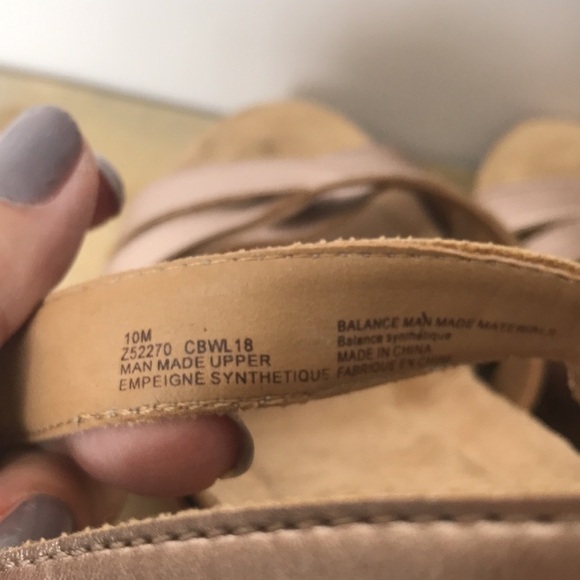 B.O.C APPLE WEDGE SANDAL wedge rose gold size 10 - Picture 8 of 11